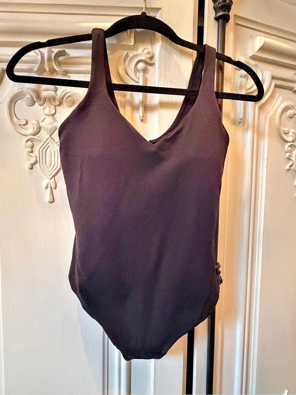 lululemon Align Scoopback Bodysuit 6" Black One-Piece Size 4